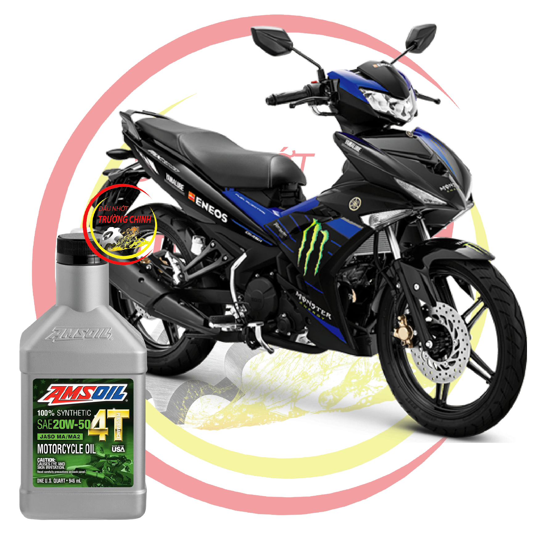 NHỚT AMSOIL 20W50  4T PERFORMANCE DÀNH CHO XE SỐ
