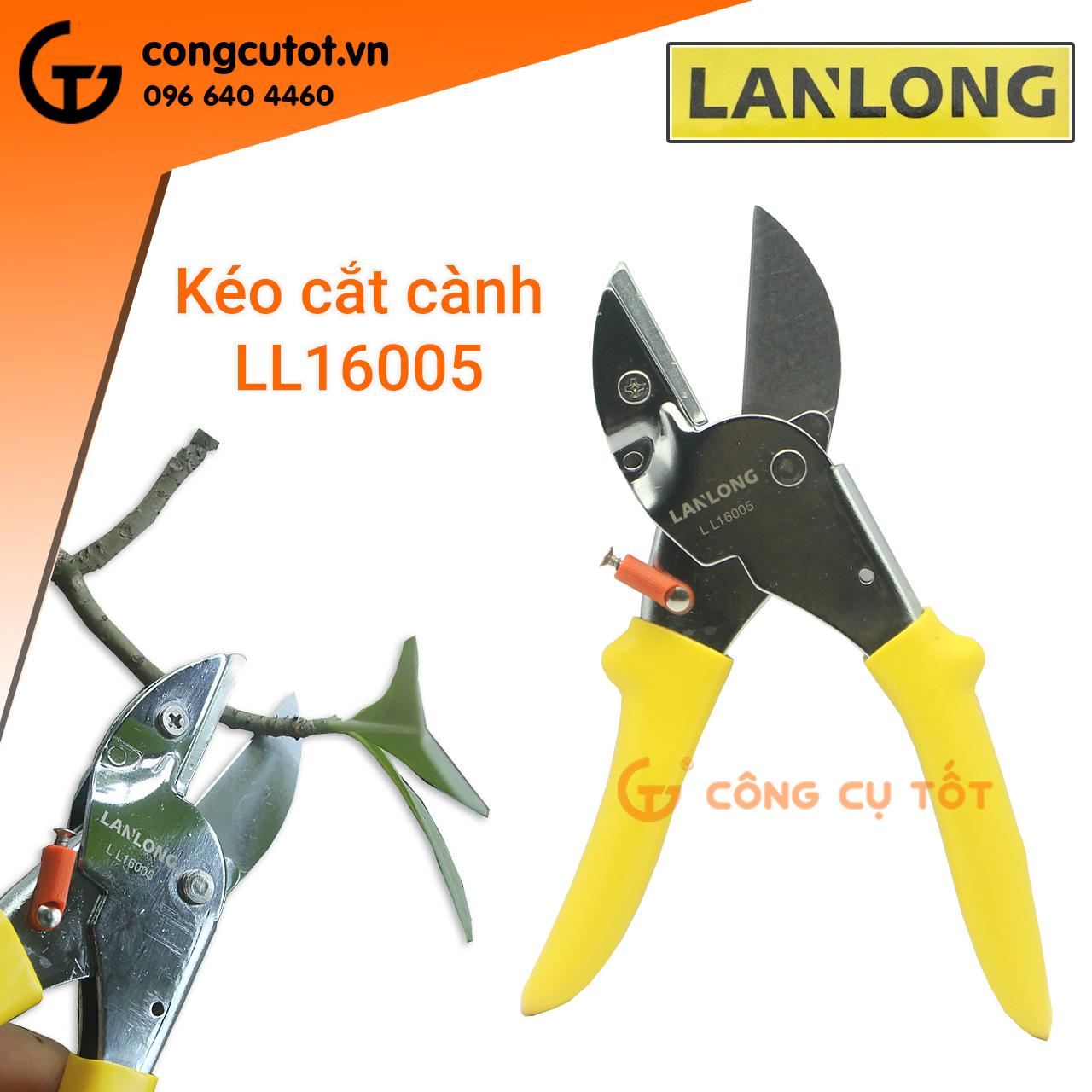 Kéo cắt cành cây LANLONG LL16005 200mm
