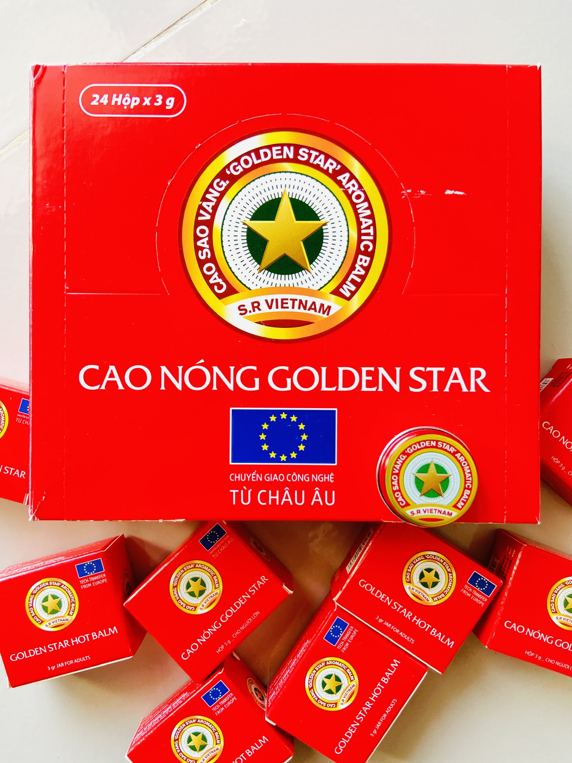 Combo 2 Cao sao vàng 3G + 1 Ống hít sao vàng