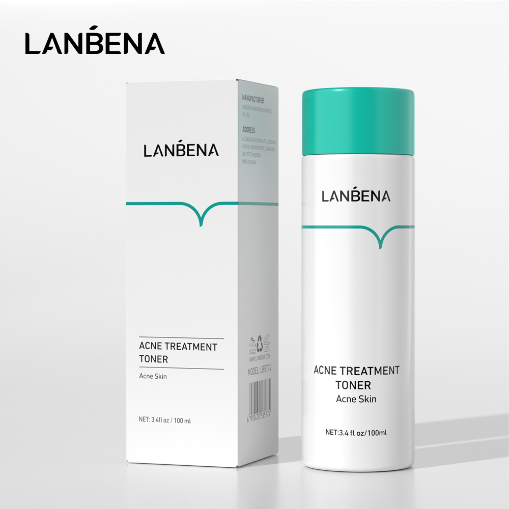 LANBENA Acne Treatment Toner Oligopeptide Anti Acne Prelude Deep Moisturizing Plant Extracts Soothes Repair Skin Restore Young Skin Care 100ml
