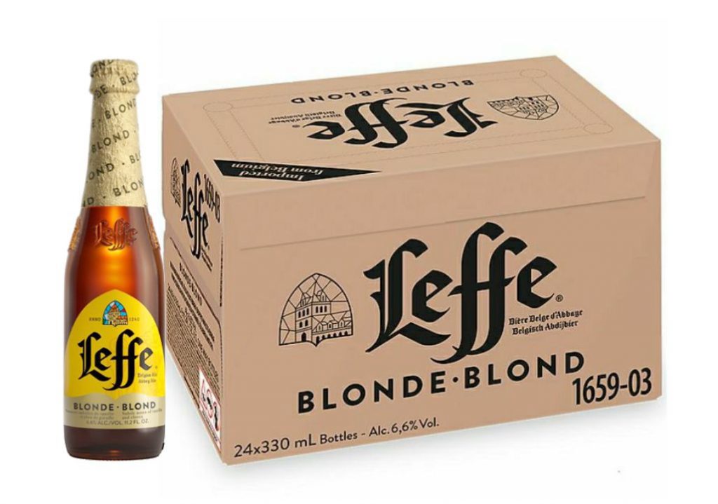 Bia Leffe vàng Blond 6.6% Bỉ - set 6 chai 330ml