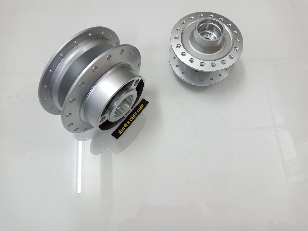 Đùm xe raider trước sau màu bạc 1 cặp