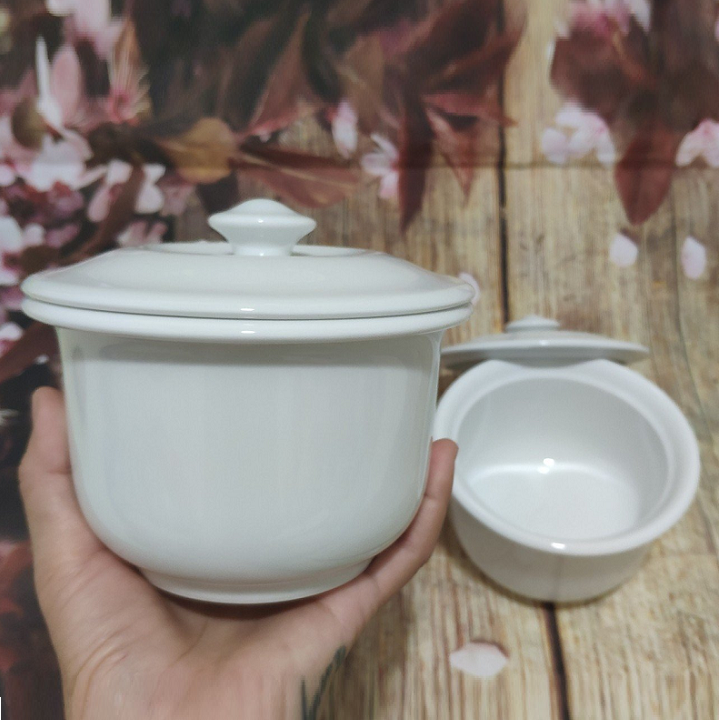 Thố sứ minh long có nắp 0.52l - thố sứ minh long