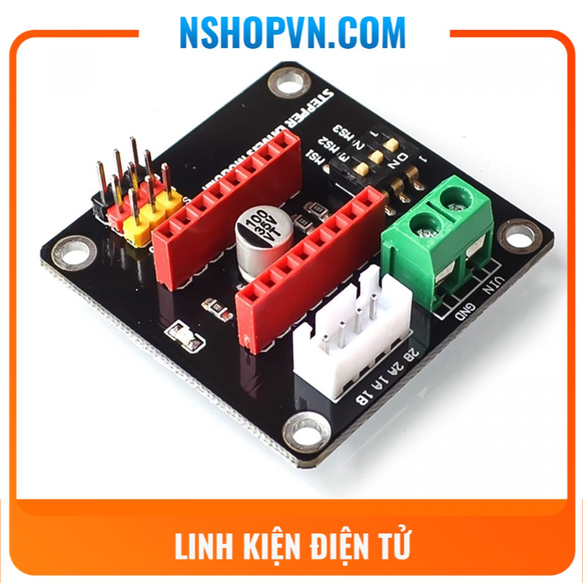 Đế ra chân Driver động cơ bước A4988 DRV8825