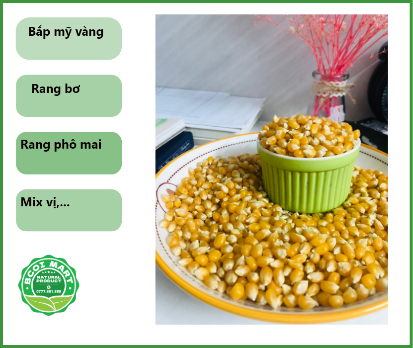 Bắp rang bơ - Bắp mỹ - hạt bắp nổ