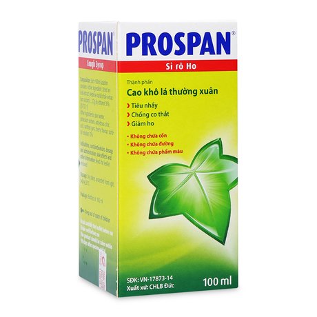 Siro Prospan Hỗ Trợ Ho, Viêm Phế Quản - Chai 100ml