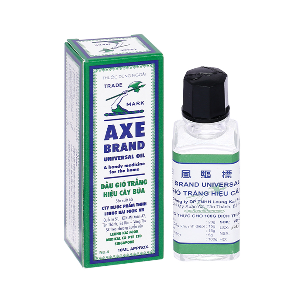 Dầu gió trắng hiệu Cây Búa 10ml (Hộp 1 chai)