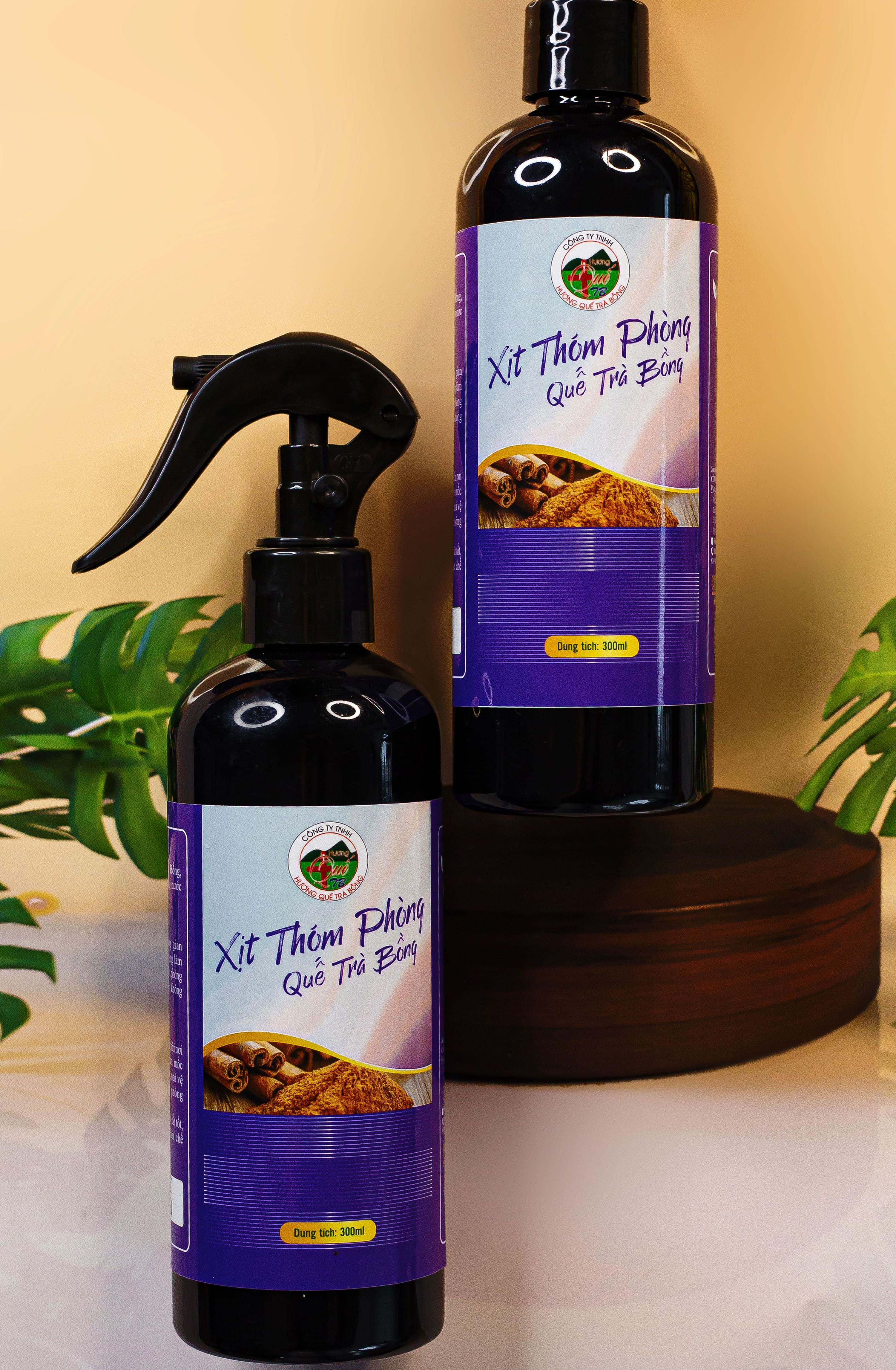 Xịt Thơm Phòng Hương Quế Trà Bồng 300ml