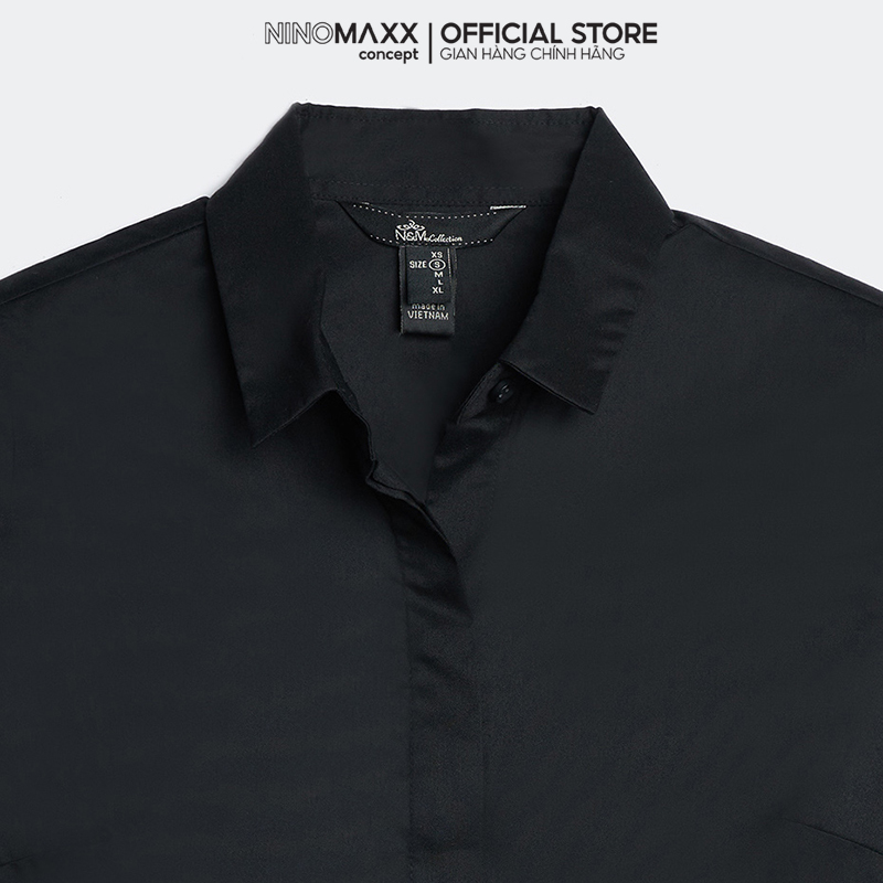 N&M Áo sơ mi Basic Nữ tay dài cotton 1801018