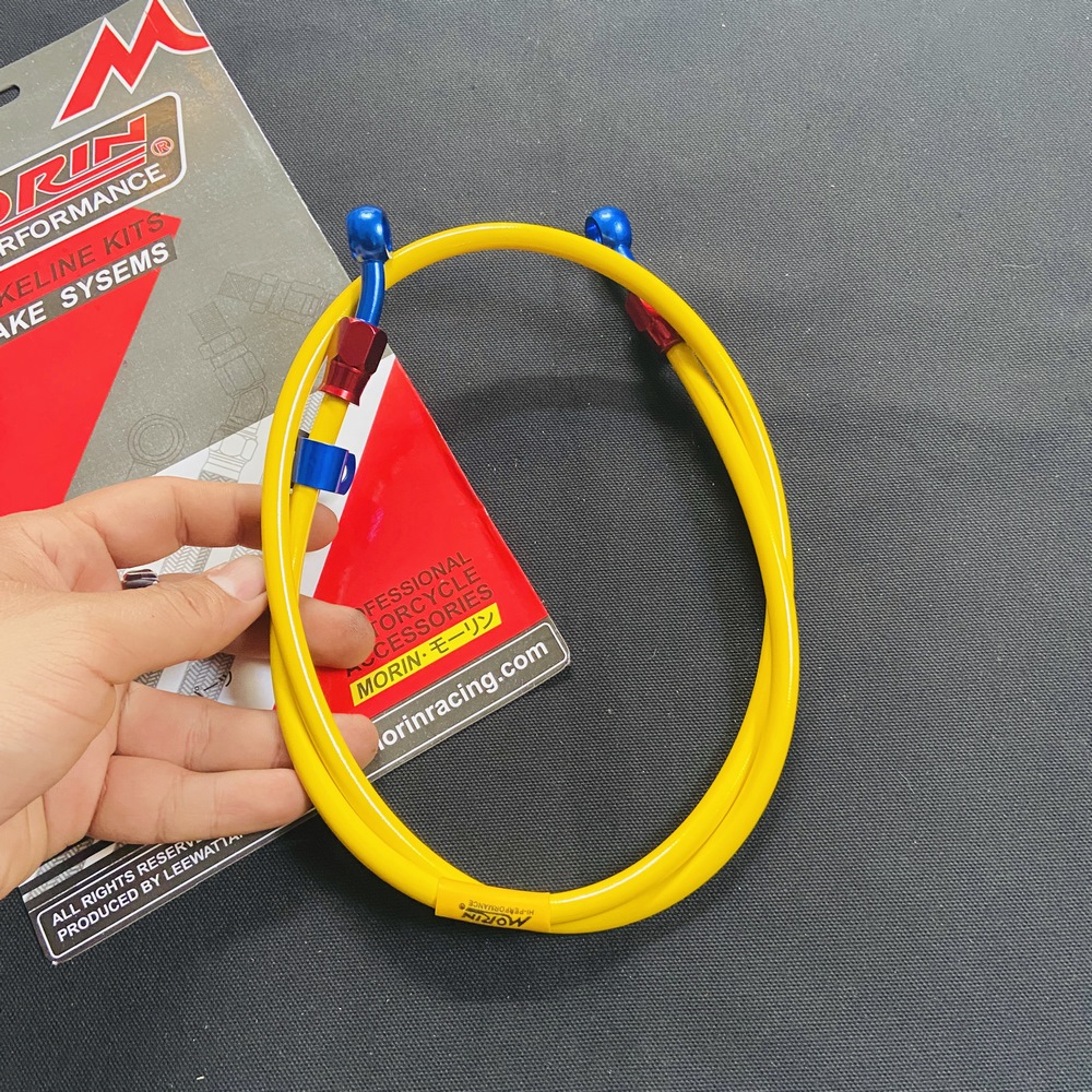 DÂY DẦU THẮNG TRƯỚC VÀ SAU KIỂU HIỆU MORIN DÙNG CHO NHIỀU LOẠI XE MÁY CAO CẤP (MÀU VÀNG)