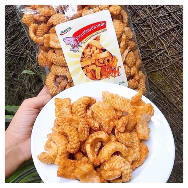 [COMBO 2 GÓI] Bánh Snack Bim Bim Mực Thái Lan 200g