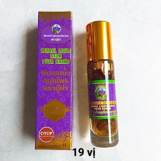 Combo lốc 12 lọ dầu otop tím 19 vị Thái Lan