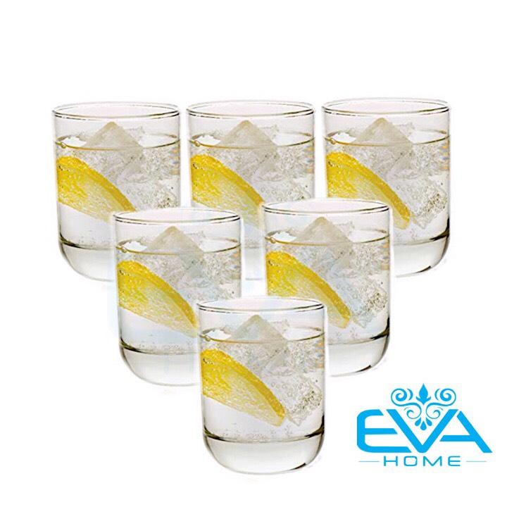 [HCM]Bộ 6 Ly Thủy Tinh Bầu Lùn Uống Trà  Và Cà Phê Glass Tumbler 36TT