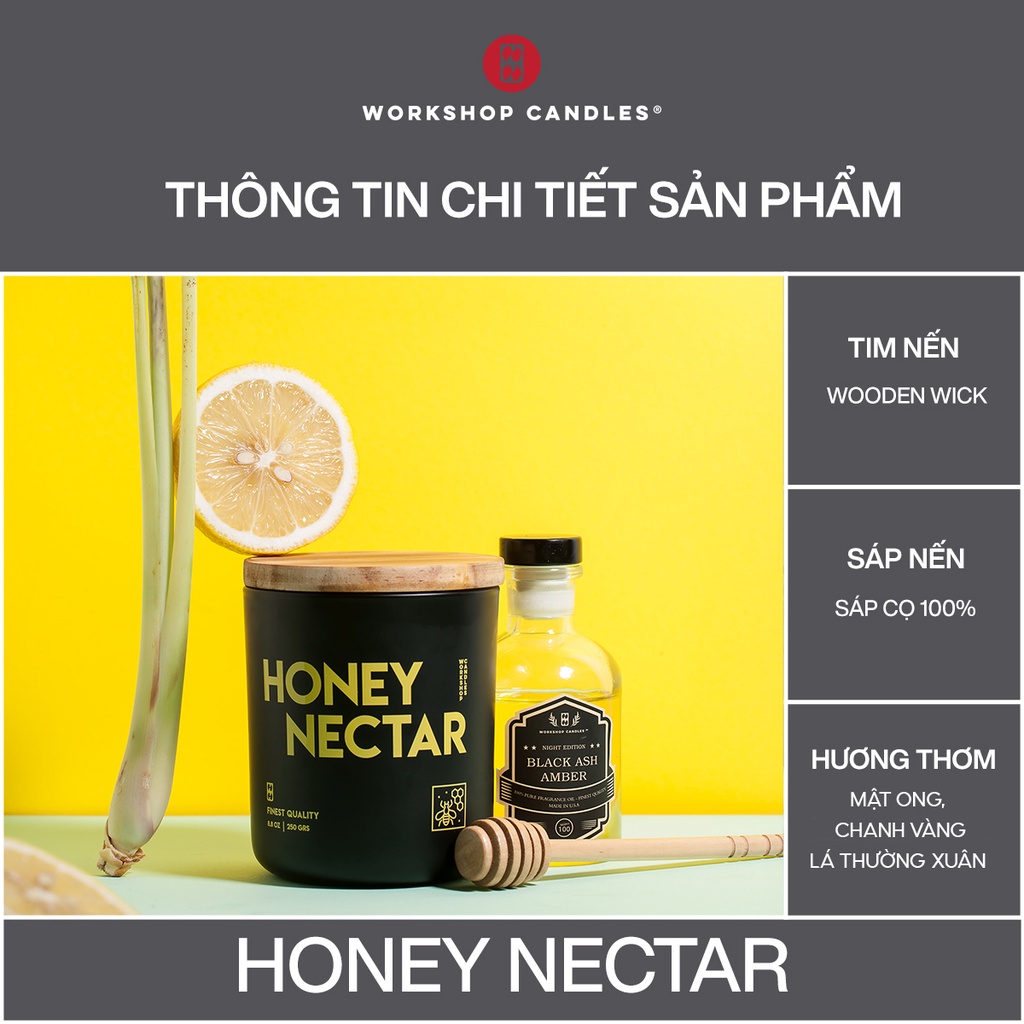Workshop Candles - Nến thơm Honey Nectar 8.8oz