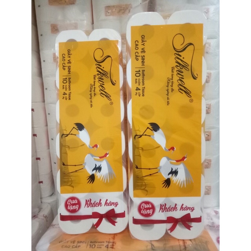 GIẤY VỆ SINH CAO CẤP 4 LỚP SILKWELL