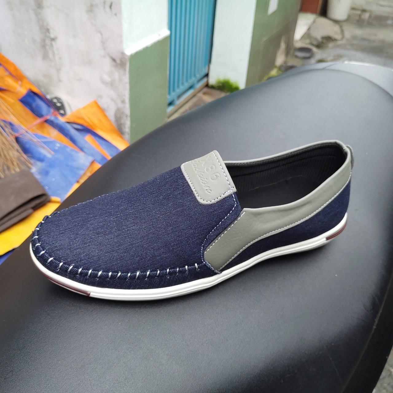 [HCM]Giày lười nam vải bố cao cấp VB13