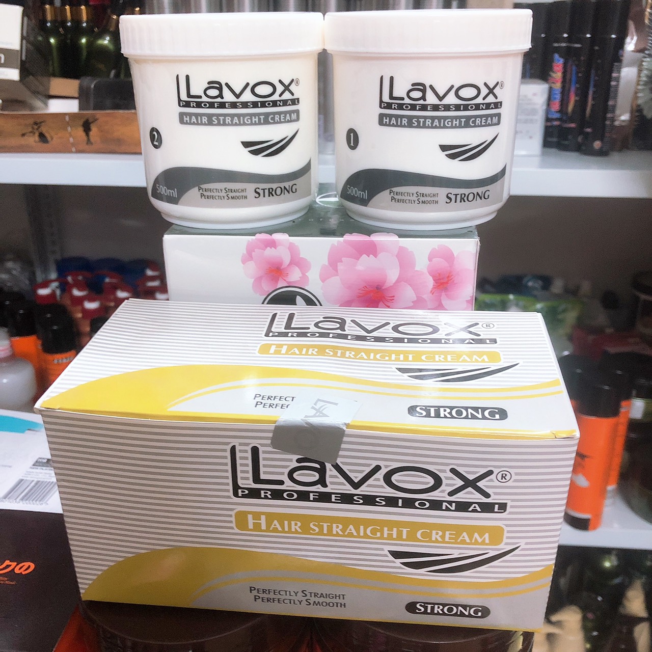 Cặp thuốc duỗi ép tóc thẳng Lavox 500mlx2