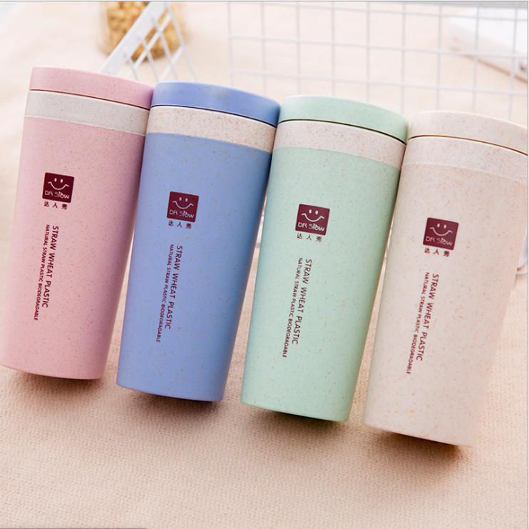[DEALHOT] - Ly / Bình giữ nhiệt 2 lớp Lúa mạch Dr Srow Straw Wheat Plastic 300ml