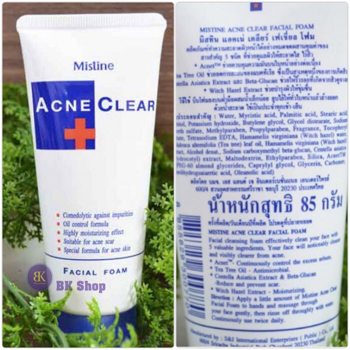 SỮA RỬA MẶT ACNE CLEAR THÁI LAN