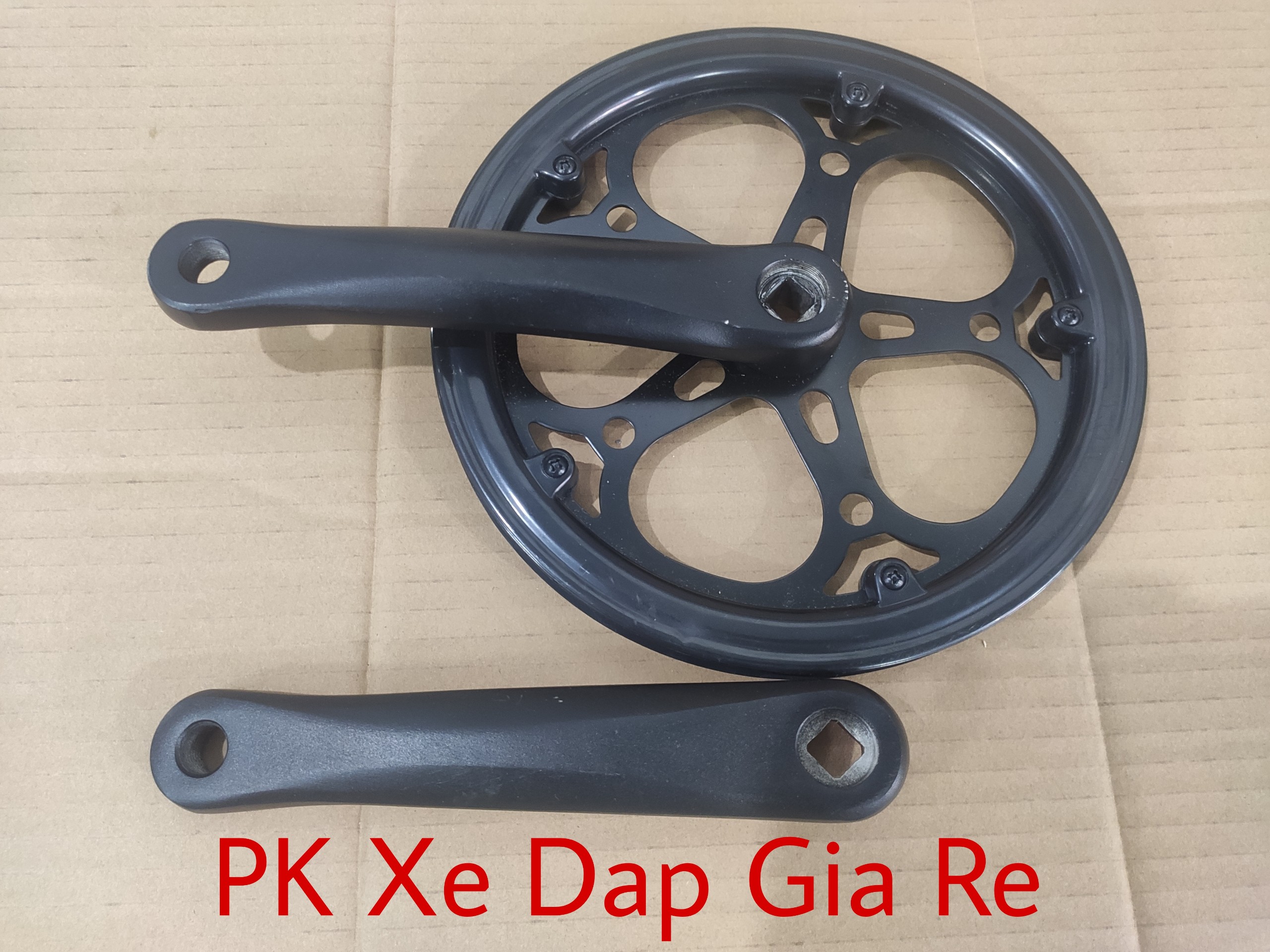 Đùi đĩa nhôm 1 tầng 52T, Đùi đĩa nhôm xe đạp thể thao 52T 1 tầng cao cấp