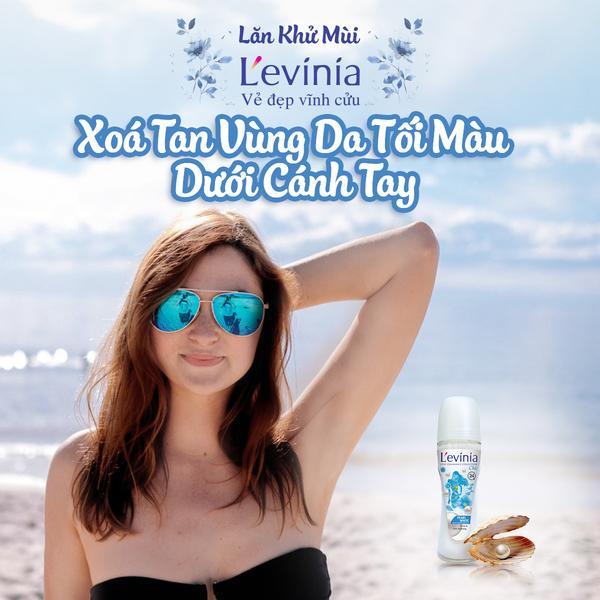Lăn khử mùi levinia dưỡng trắng da ngọc trai