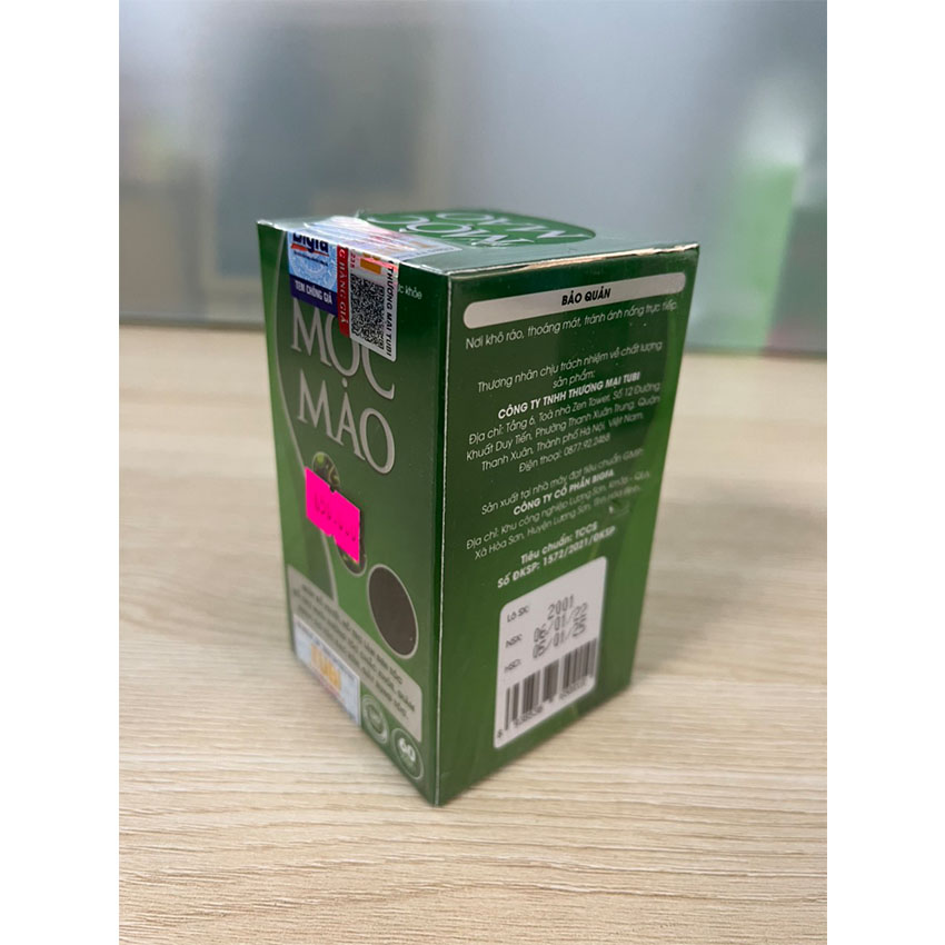 Mộc Mao (Hộp 60 viên , Sủi 20 viên) - Giảm nguy cơ tóc bạc sớm , Top1