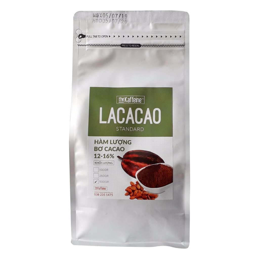 Bột cacao nguyên chất Lacacao Standard 500gram - The Kaffeine