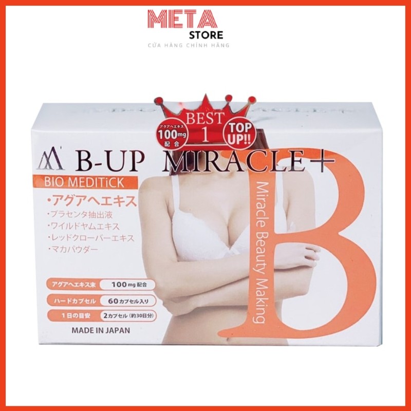 Viên Uống Nở Ngực Mông B-Up Miracle+ Nhật Bản