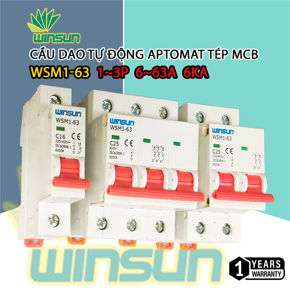 Cầu dao tự động aptomat tép MCB