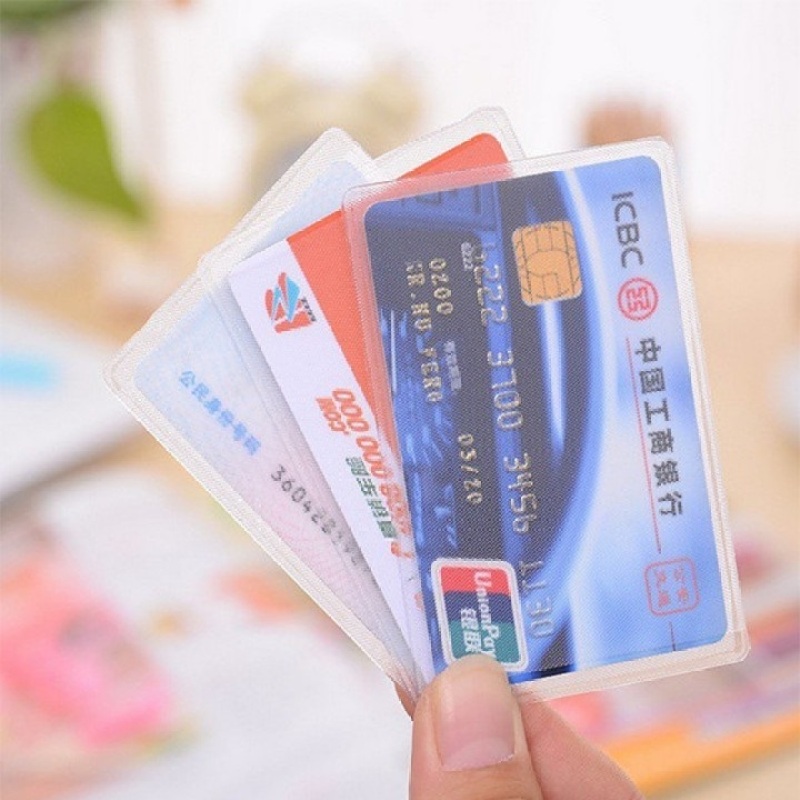 Bộ 10 Túi Đựng Thẻ Căn Cước, Thẻ ATM, Thẻ Căn Cước Chống Thấm Nước Dẻo Mềm