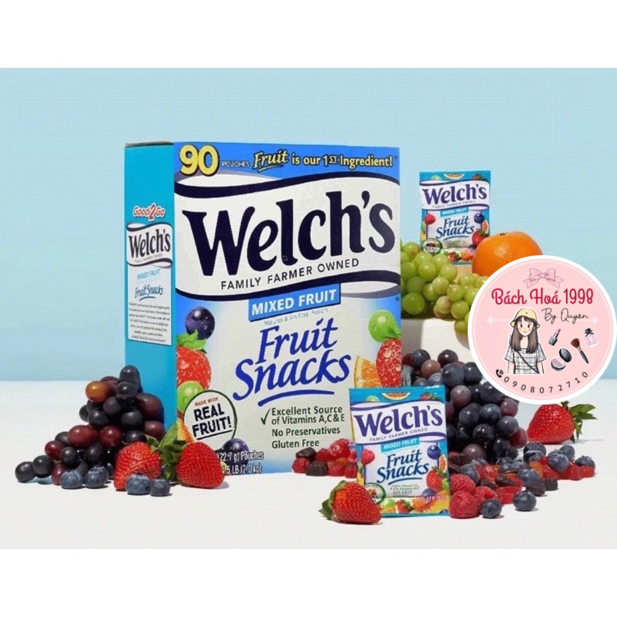 KẸO DẺO TRÁI CÂY WELCH'S - GÓI 22.7G
