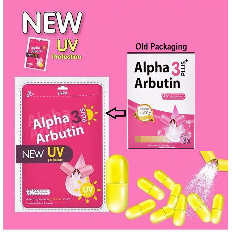 Viên Bột Kích Trắng Alpha Arbutin 3 Plus Thái Lan