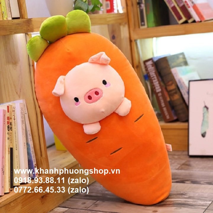 gối ôm cà rốt cho bé - gối ôm cà rốt