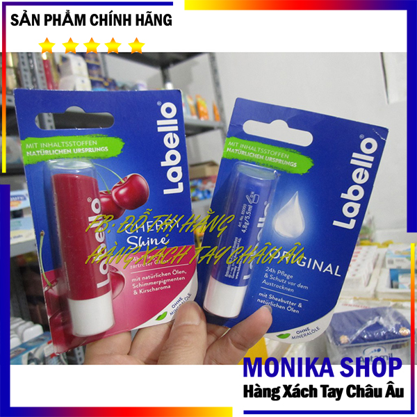 Son dưỡng môi Labello xanh hàng Đức