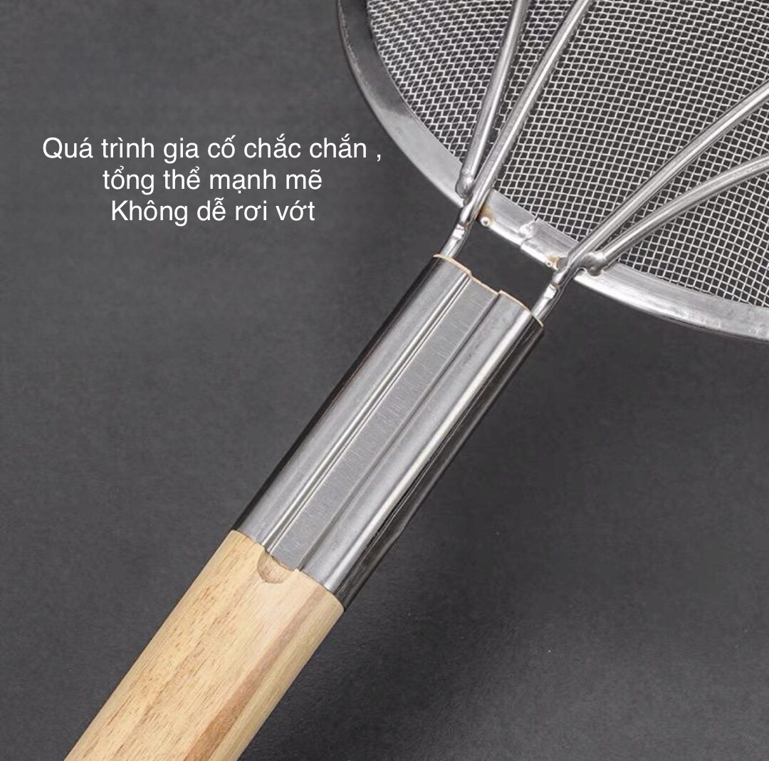 Vợt mì cán gỗ tre nhiều kích thước