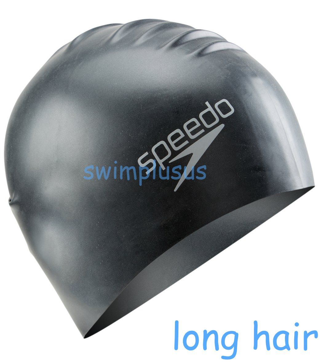 Mũ bơi silicone Plain Flat Speedo ( Long hair )