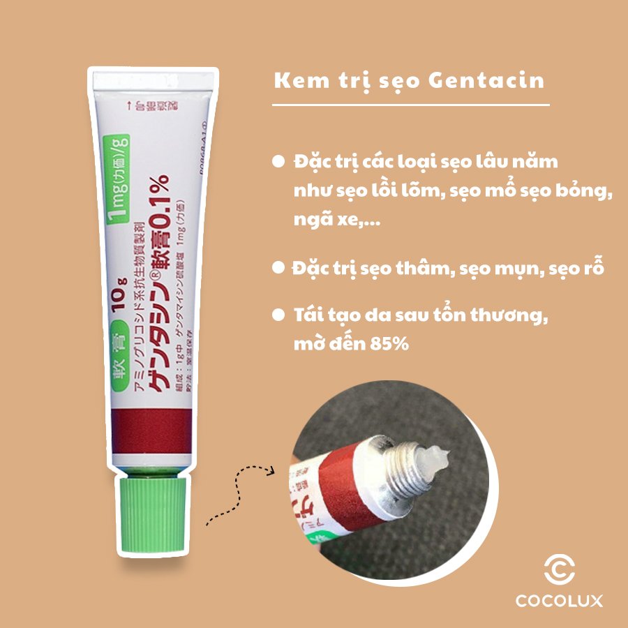 Kem sẹo gentacin nhật bản xóa bay mọi loại sẹo