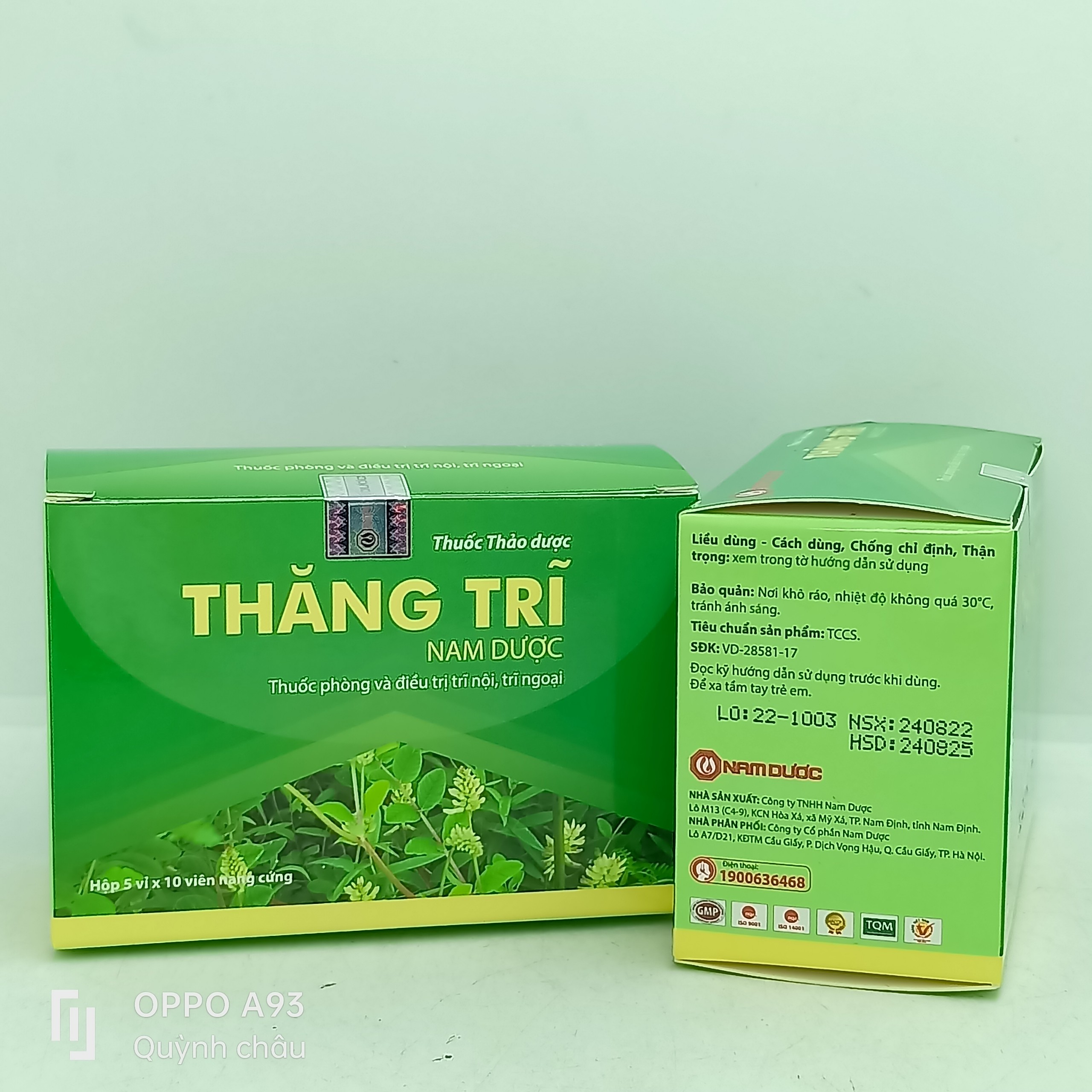 THĂNG TRĨ NAM DƯỢC HỘP 50 VIÊN