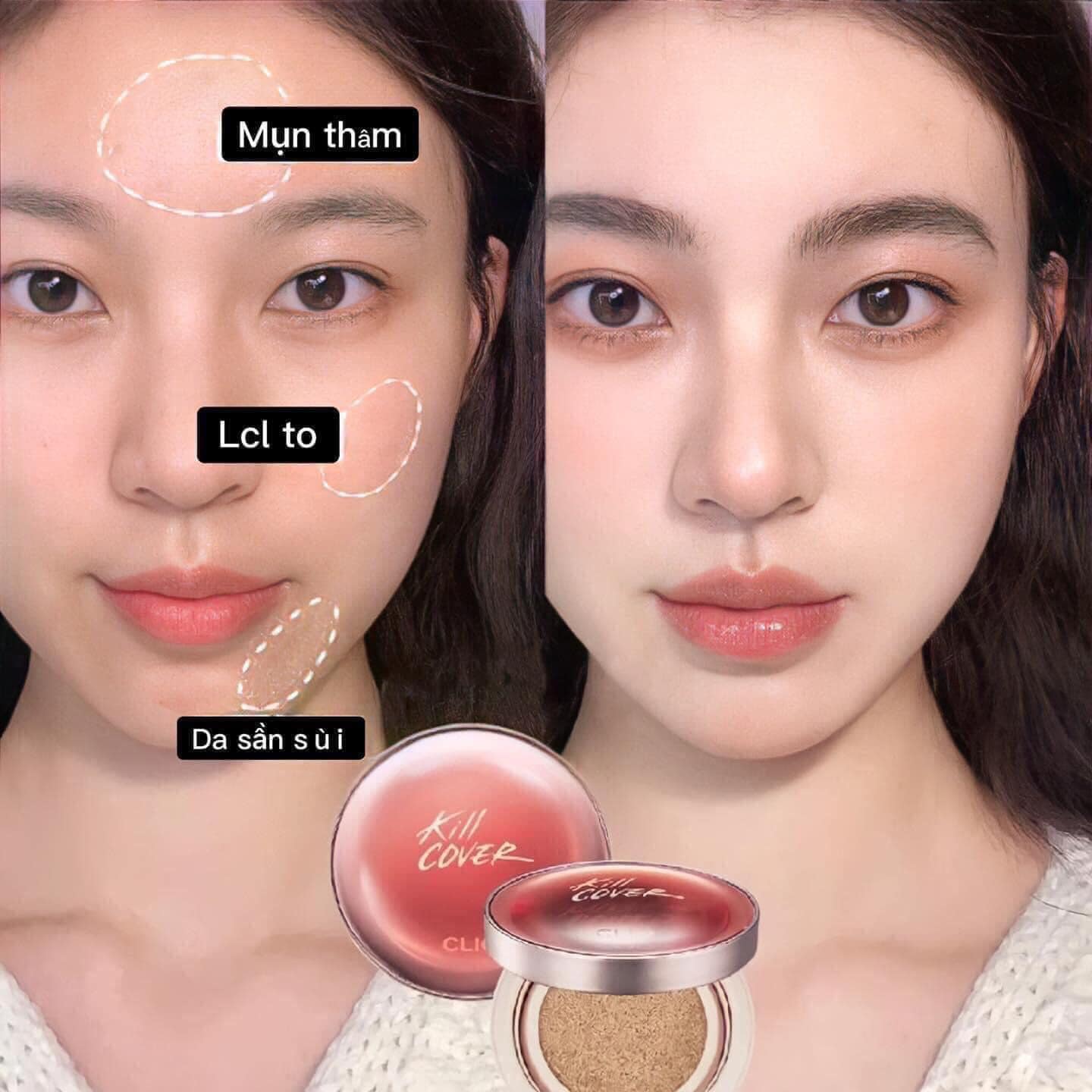 [HCM]SET PHẤN NƯỚC CLIO KILL COVER GLOW CUSHION SPF50+ PA+++
