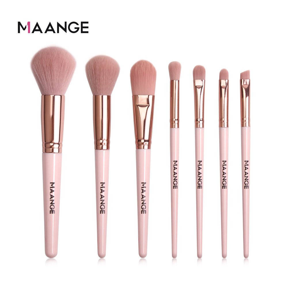 Set 7 cọ trang điểm MAANGE tán phấn má hồng phấn phủ che khuyết điểm phấn mắt tiện lợi