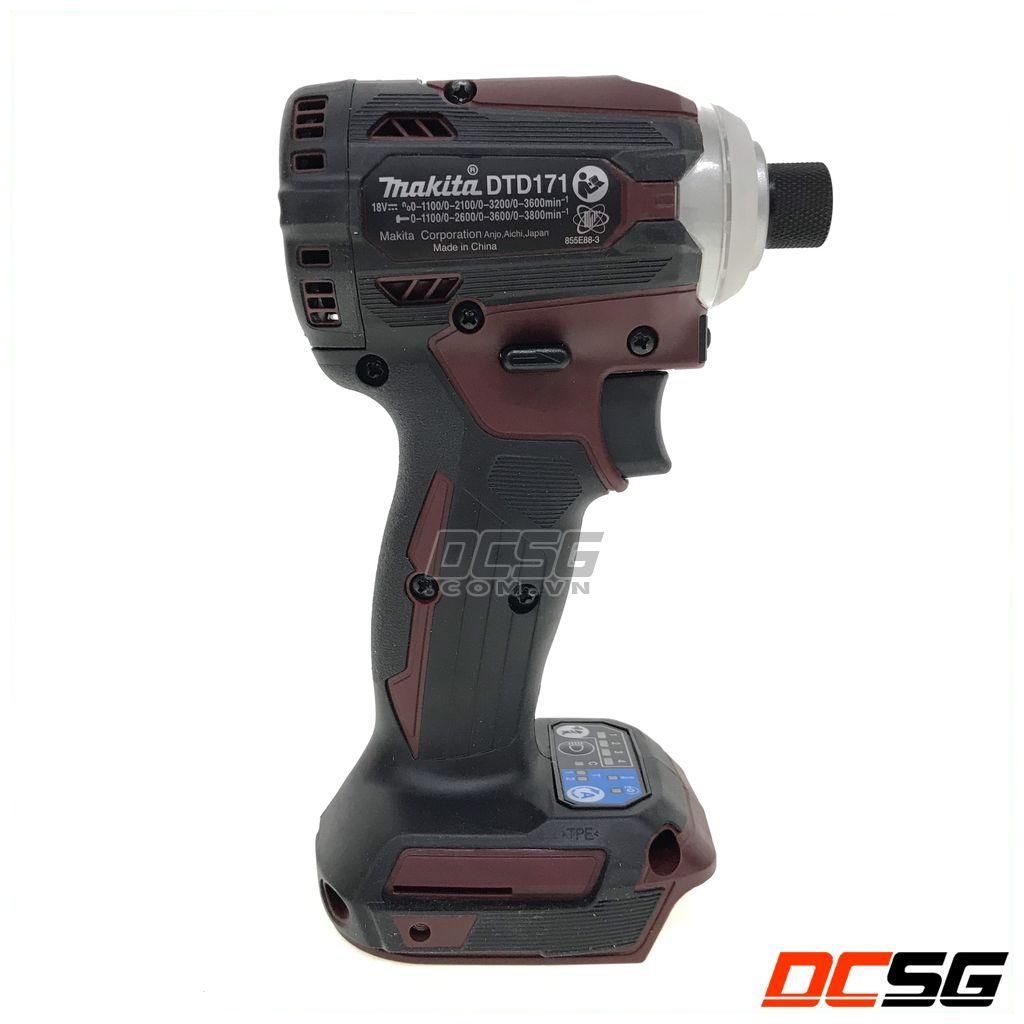 Máy vặn vít dùng pin 18V Makita DTD171ZAR (màu đỏ chưa pin sạc)