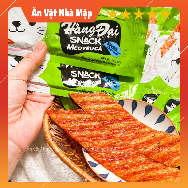 Snack mèo yêu cá tuổi thơ, đồ ăn vặt tuổi thơ, đồ ăn vặt hằng đại