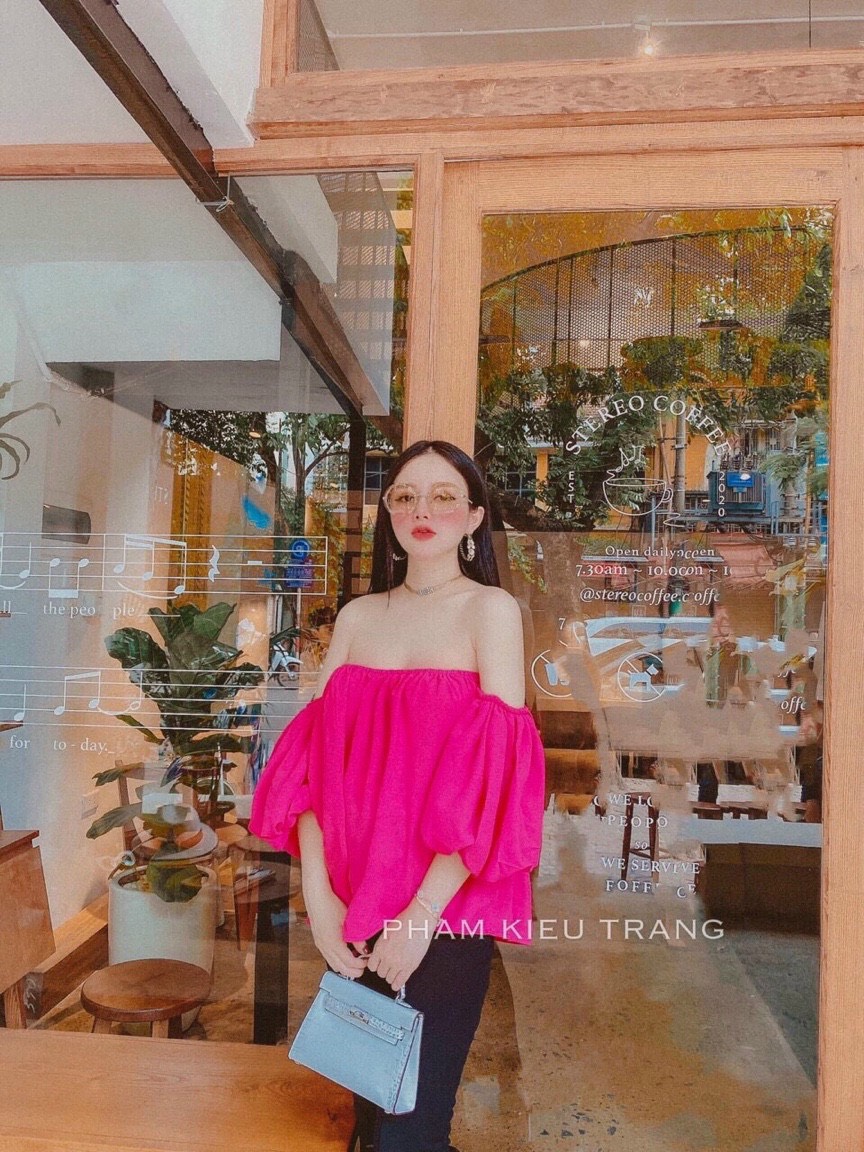 Áo voan trễ vai rớt tay bánh bèo ttsa0829