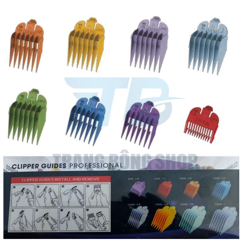 bộ cử tông đơ 8 cái + khay đựng cữ 2019