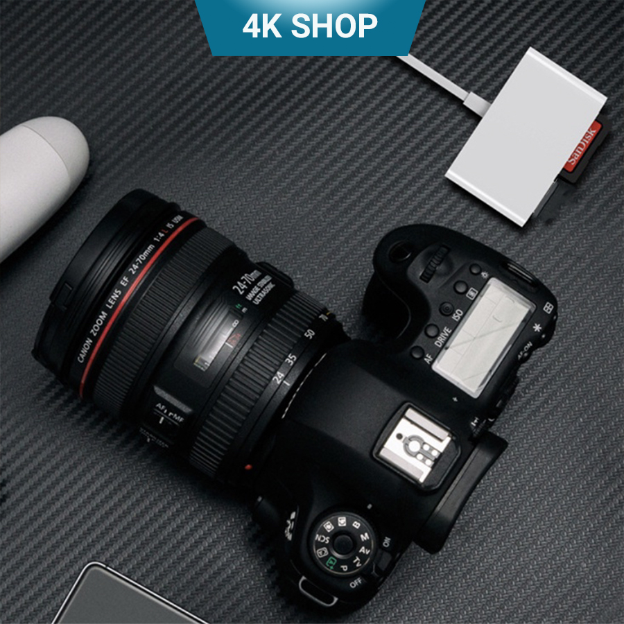 Đầu đọc thẻ SD Micro SD OTG cho i.p tablet táo