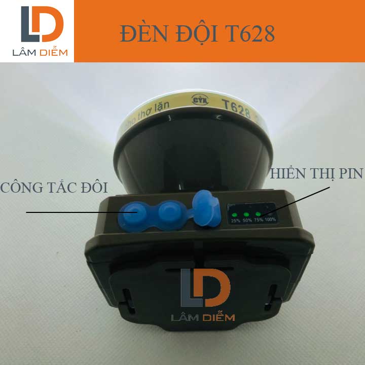 Đèn pin đội đầu 100W siêu sáng 2 chế độ sáng 788 - 888