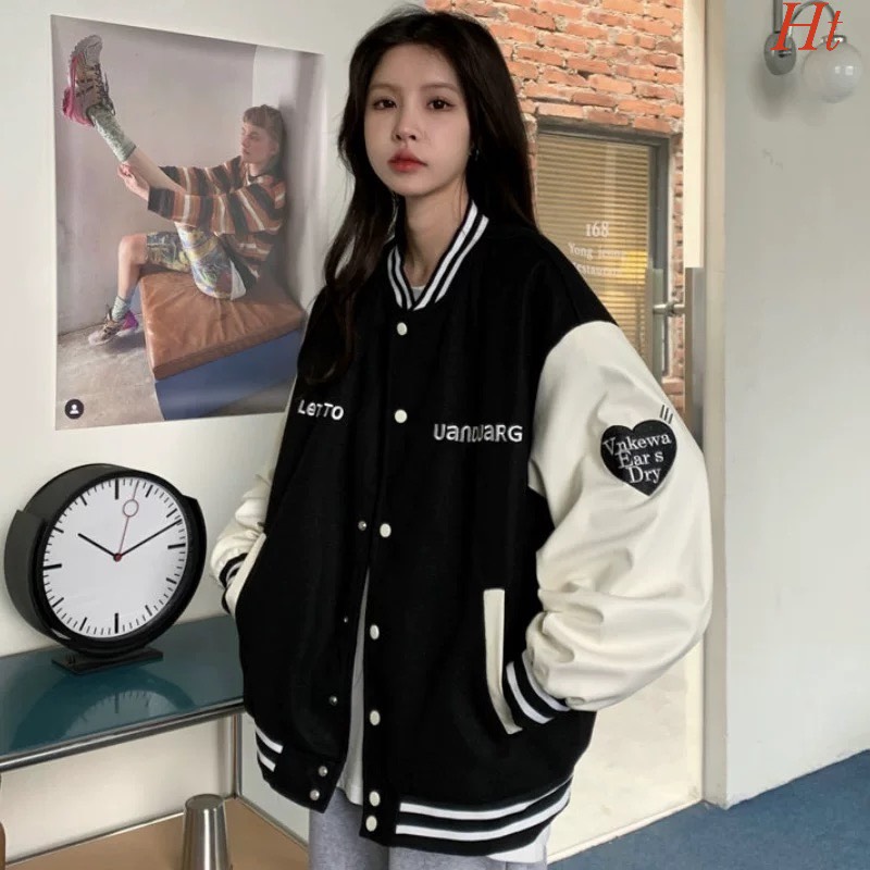 Áo khoác bomber nỉ Tim Una dành cho Nam/ Nữ form rộng phong cách unisex