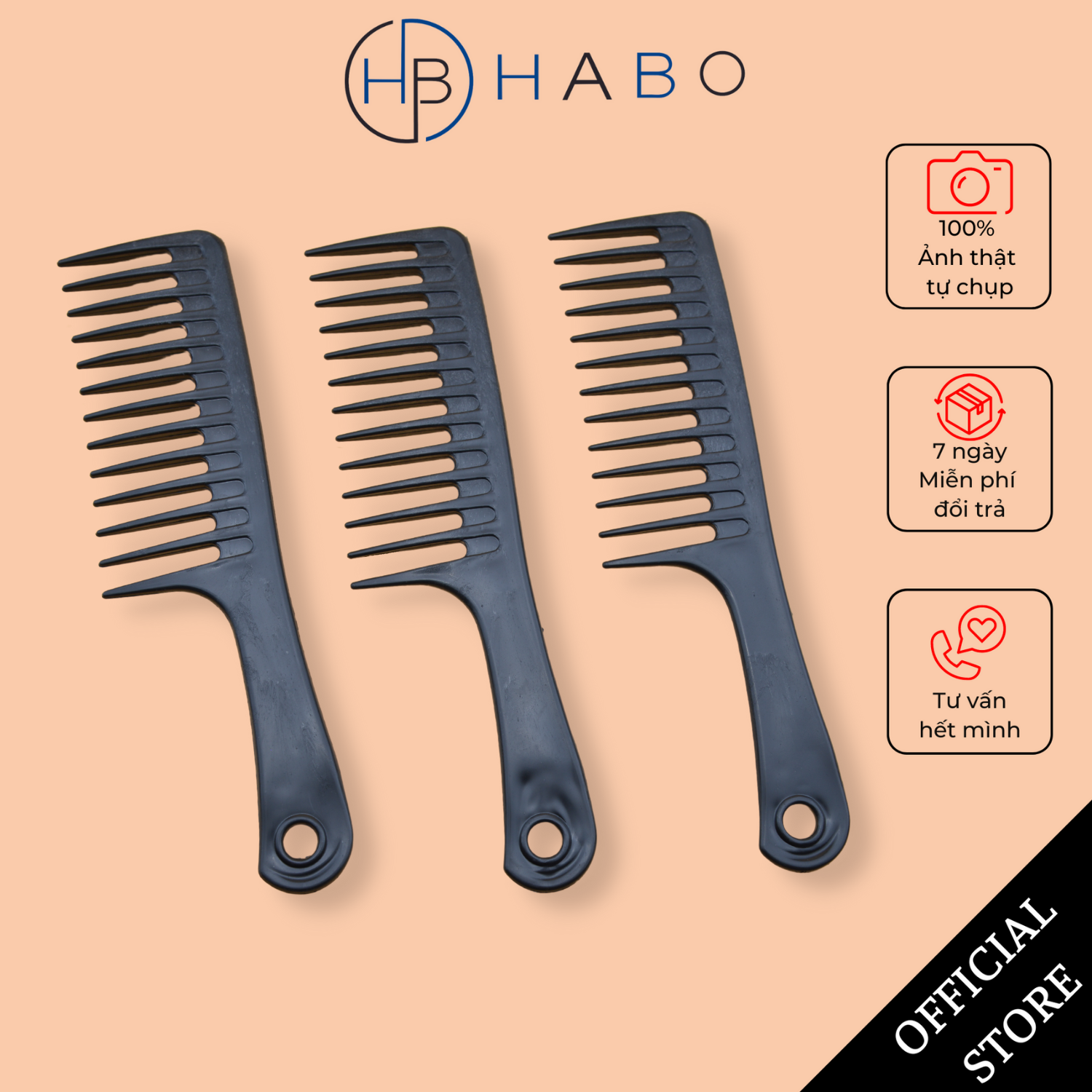 Lược thưa, lược răng thưa, lược gỡ rối, lược chải tóc, lược tạo kiểu chắc chắn