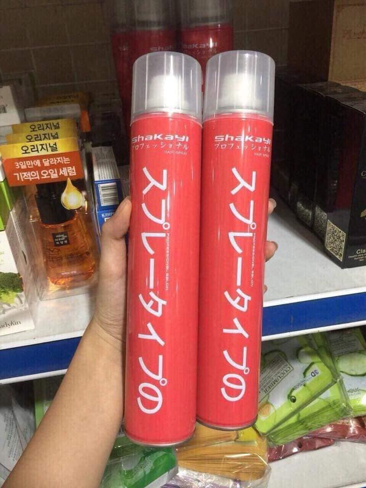 [ Tặng Lược ] Gôm Xịt Tóc Shakayi (400ml) Cao Cấp