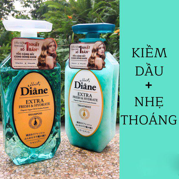 Dầu gội Moist Diane Extra Fresh & Hydrate Nhật Bản 450ml